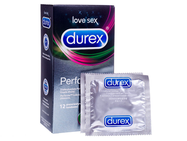 Bao cao su Durex Performa có đường kích 52.5 mm, nam giới có thể đạt độ cương cứng cao nhất khi giao hợp