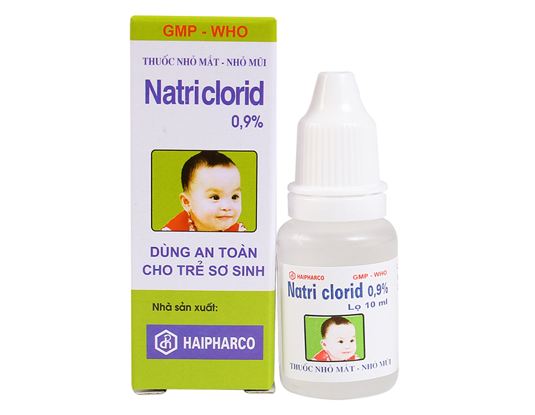 Thuốc nhỏ mắt - nhỏ mũi Nitraclorid 0,9%