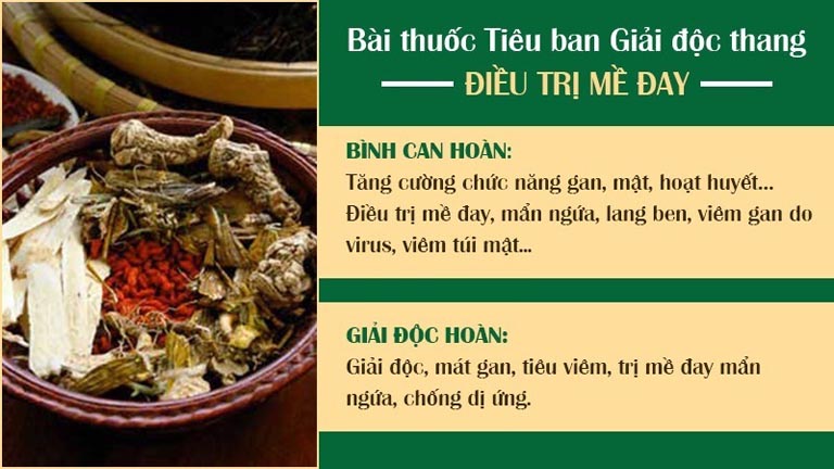 Tiêu ban Giải độc thang chữa phong ngứa từ thảo dược