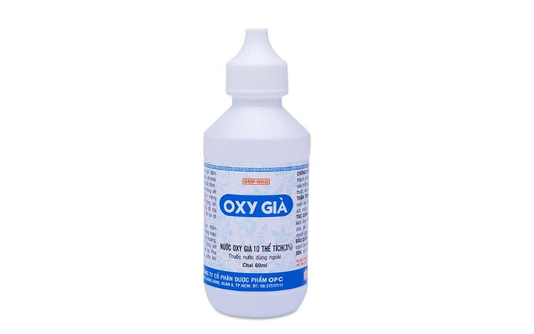 chữa viêm tai giữa bằng oxy già