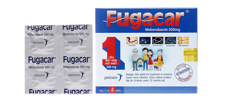 fugacar mebendazole 500mg