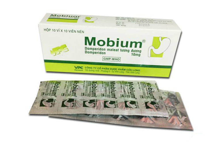Thuốc Mobium có tác dụng điều trị các bệnh về đường tiêu hóa như buồn nôn, nôn nặng, khó tiêu,...