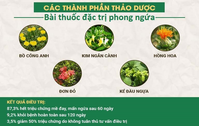 Bài thuốc trị phong ngứa của Trung tâm Thuốc dân tộc