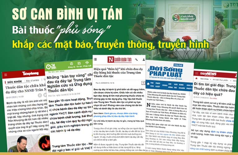 Sơ can Bình vị tán được báo chí, truyền thông nhắc đến thường xuyên