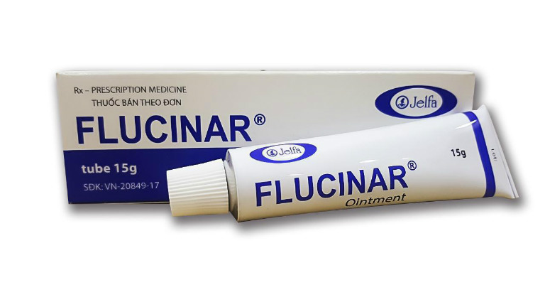 Các loại thuốc chống dị ứng ngứa mề đay ở dạng bôi ngoài da như: Flucinar, Triamcinolone, Enote,... sẽ giúp làm giảm triệu chứng mề đay nhanh chóng.