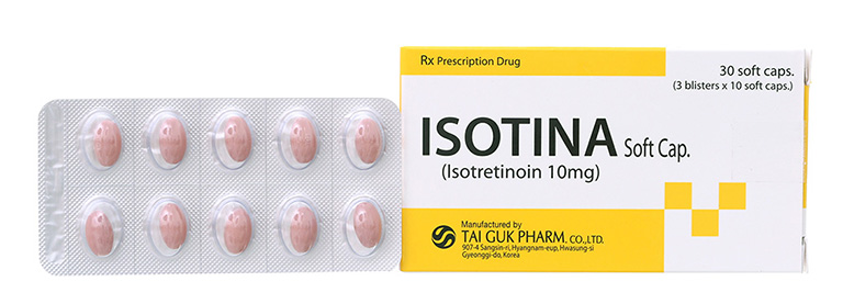 Thuốc trị mụn Isotina 10mg