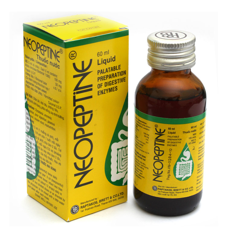 thông tin thuốc tiêu hóa Neopeptine
