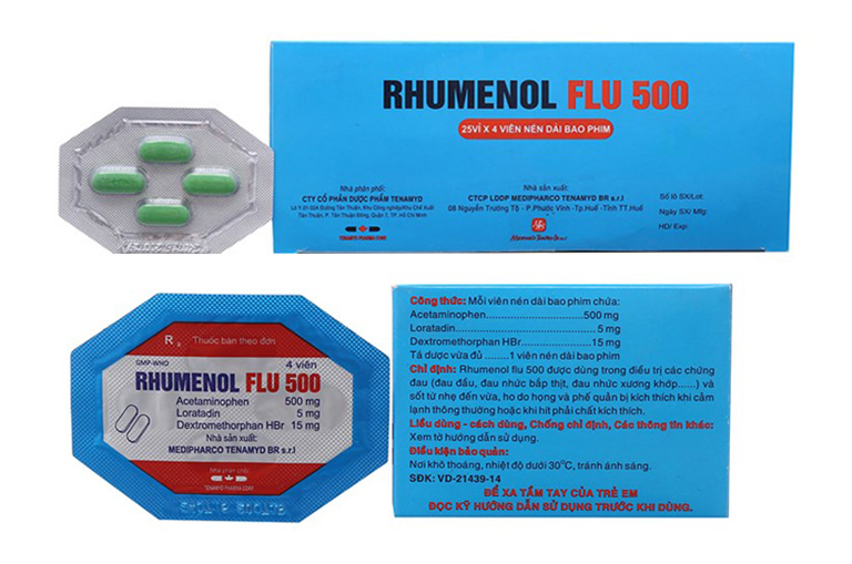 thuốc cảm cúm Rhumenol Flu 500