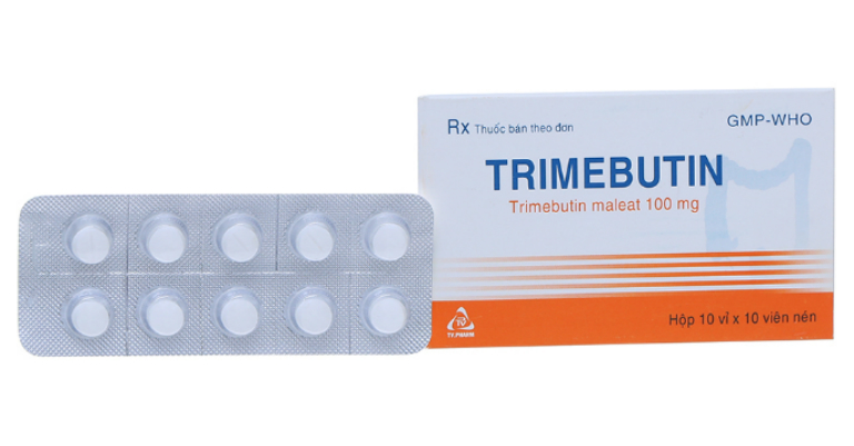 Trimebutin thuộc nhóm thuốc về đường tiêu hóa, có công dụng điều trị các bệnh như loét dạ dày, tá tràng, trào ngược dạ dày, buồn nôn,…