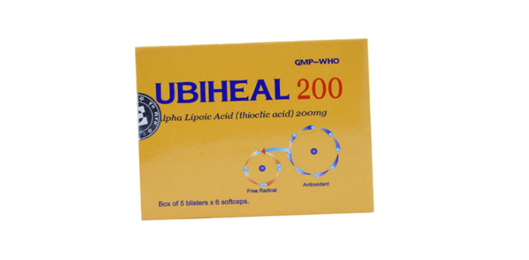 Hàm lượng của thuốc Ubiheal là 100mg, 200mg và 300mg.