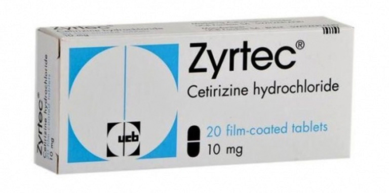 Zyrtec là thuốc thuộc nhóm kháng histamin có tác dụng làm giảm phản ứng histamin của cơ thể